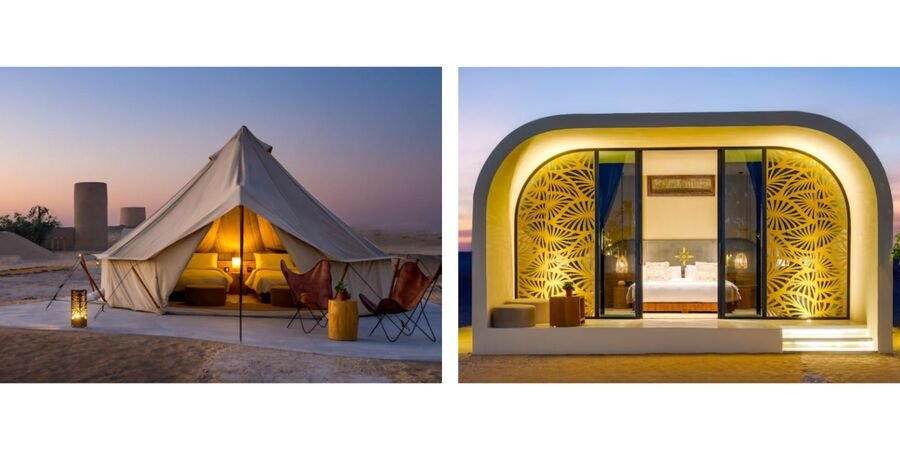 Glamping, But Make It Luxe. No matter what lodging option you choose, expect to feel right at home amidst this desert paradise.