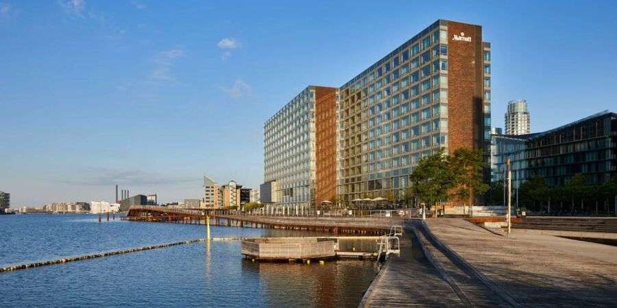 Copenhagen Marriott Hotel. Located right along Kalvebod Brygge, this luxurious waterfront hotel combines modern comfort with unparalleled city views.