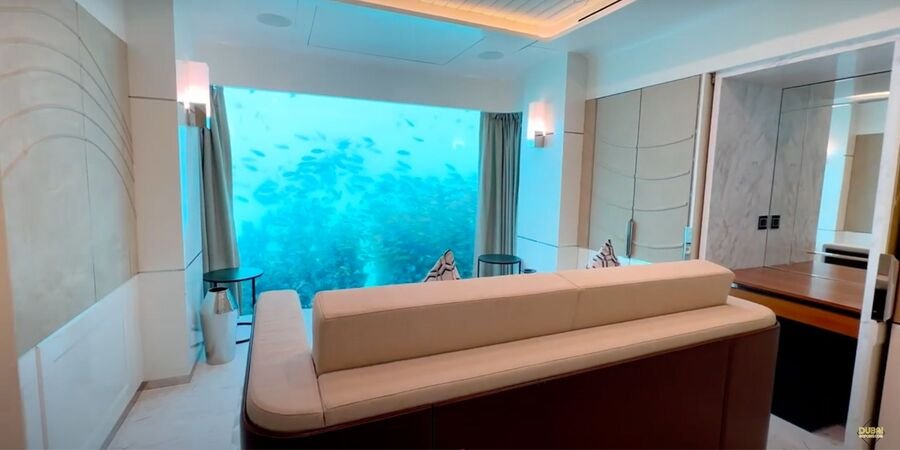 Eco-Friendly and Innovative Design. Luxury meets sustainability at the Floating Seahorse Villas. The coral reefs surrounding the villas are custom-grown in nurseries and are designed to attract diverse marine life.